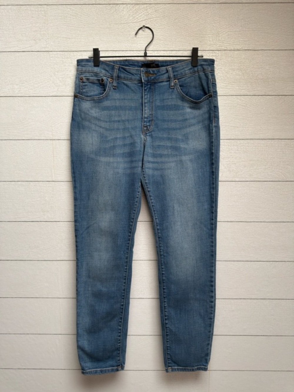 FRYE Light Wash High Rise Cropped Skinny Ankle Jeans Stretch Denim Sz 10 / 30